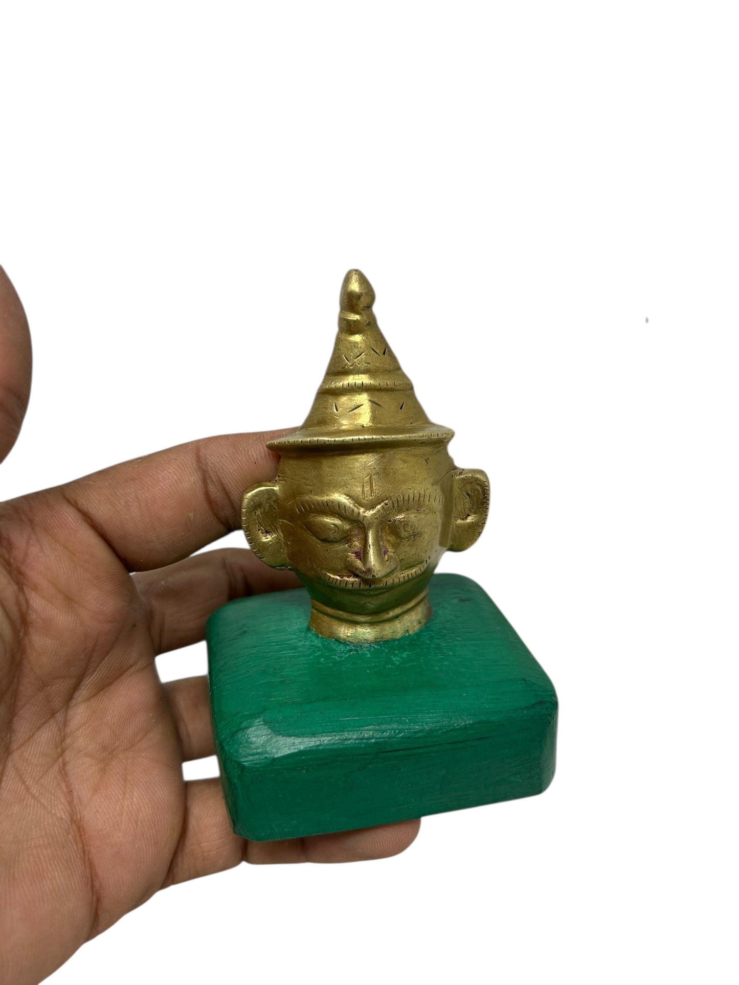 Antique Brass Mukhalingam Old Brass Mukhalingam On Stand