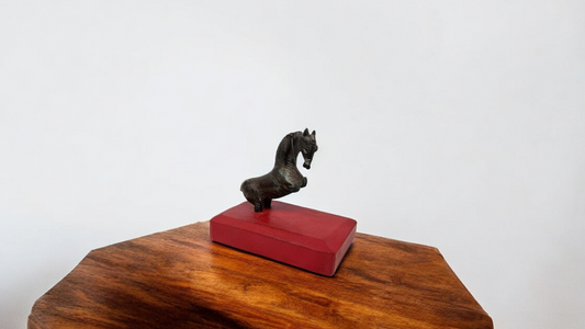 Antique rose wood horse statue old hand carved horse figurine